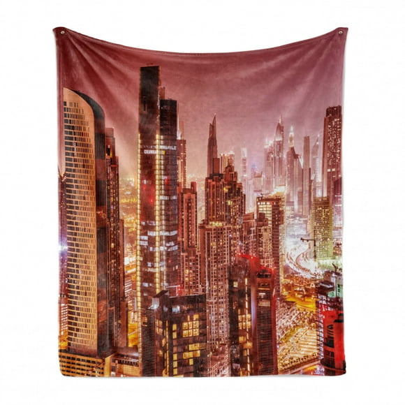 70 x 90 Ambesonne Landscape Soft Flannel Fleece Throw Blanket Multicolor Dubai Downtown with Cityscape Skyscrapers Sunset Middle East City Photo Cozy Plush for Indoor and Outdoor Use 70 x 90 Ambesonne Landscape Soft Flannel Fleece Throw Blanket Multicolor Dubai Downtown with Cityscape Skyscrapers Sunset Middle East City Photo Cozy Plush for Indoor and Outdoor Use
